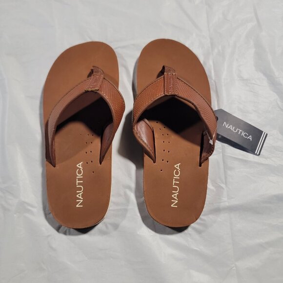 NWT Nautica Malik Women's Leather Sandals - Picture 2 of 5